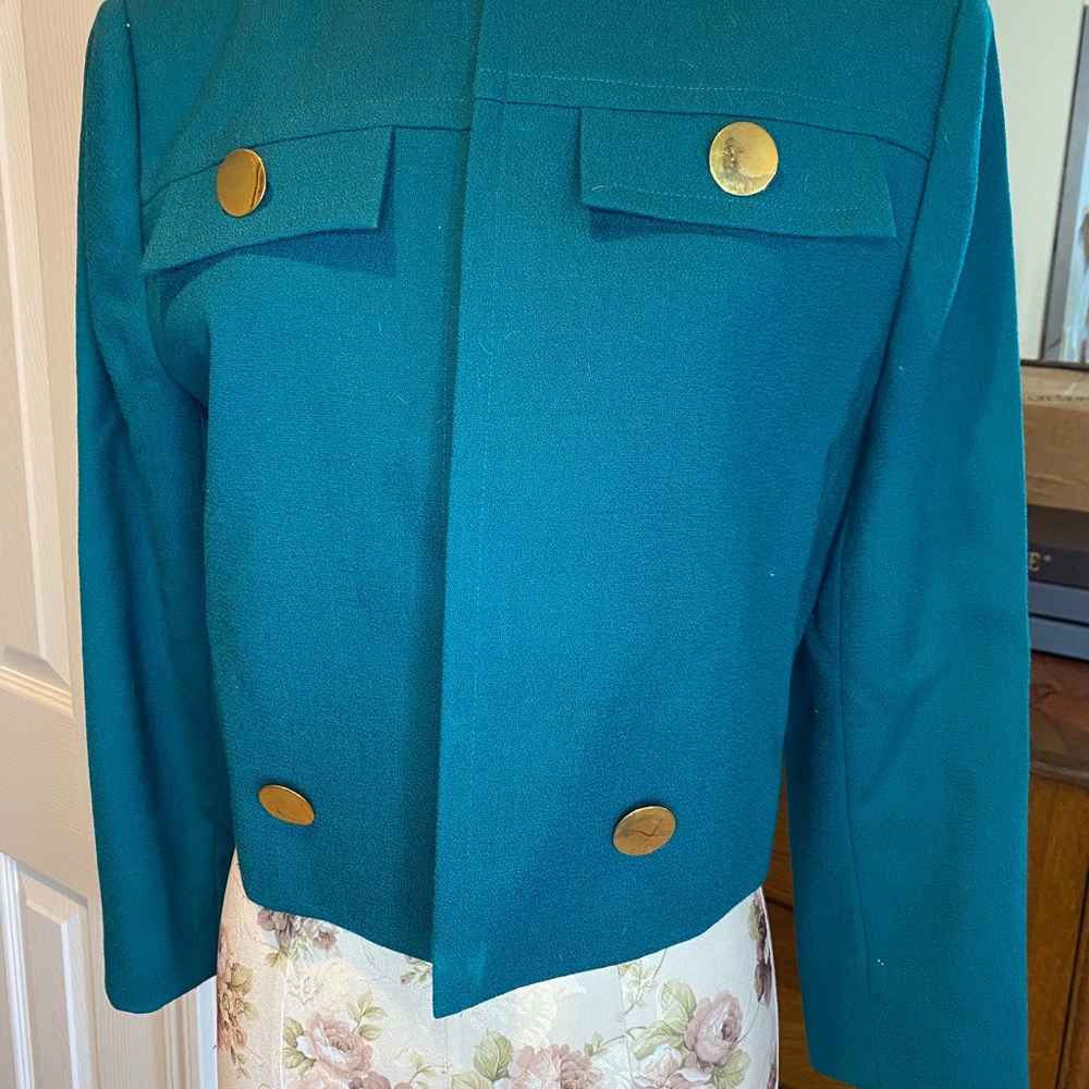 Doncaster Teal Blazer with Gold Buttons